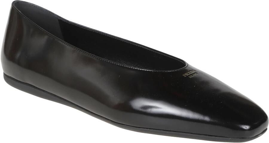 Prada Geleerde Leren Ballerina's - Foto 2