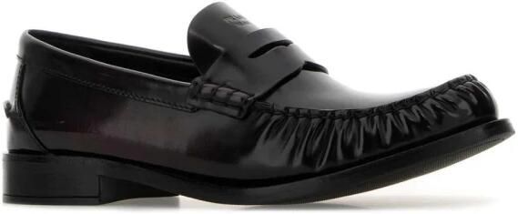 Prada Gepolijste Leren Penny Loafers - Foto 2