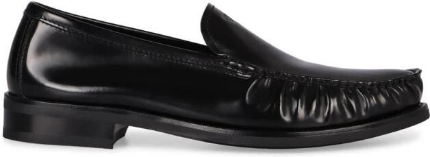 Prada Gepolijste Leren Penny Loafers