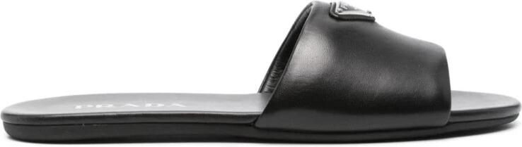 Prada Gevoerde Nappa Slippers
