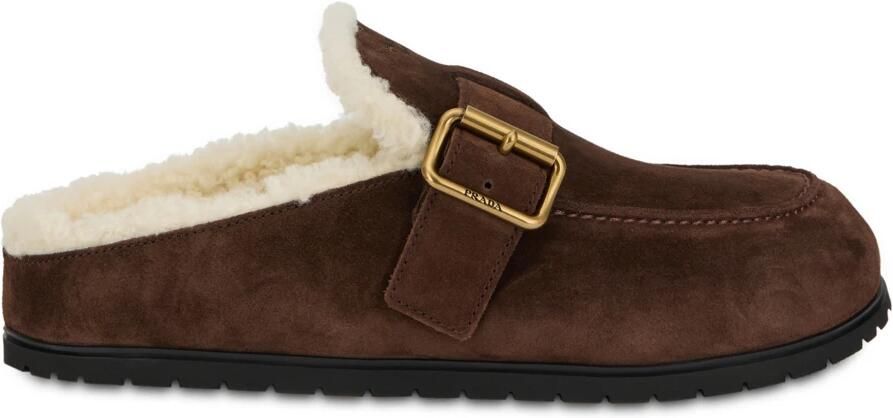Prada Gewatteerde Slippers met Band