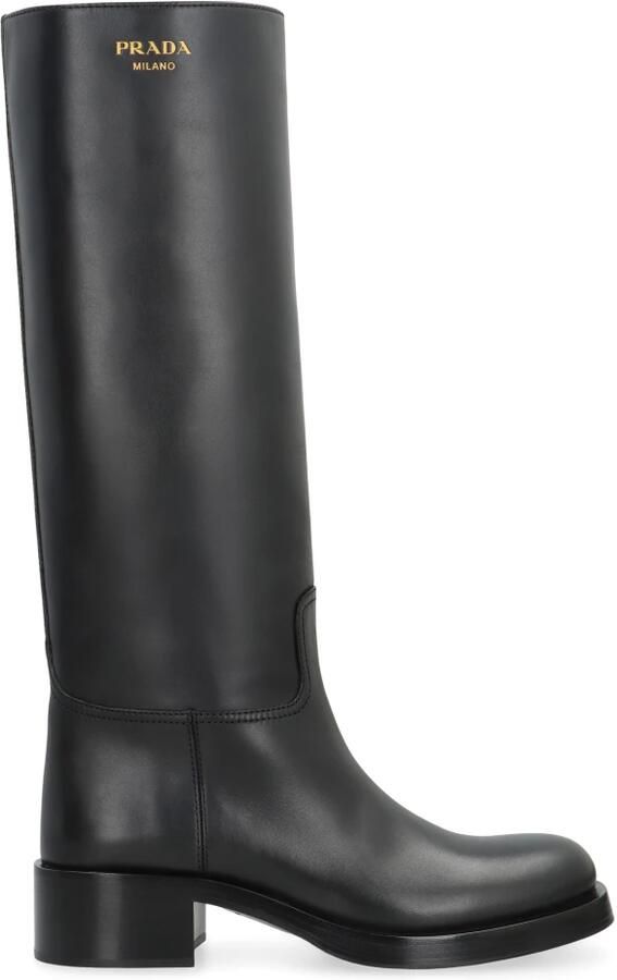 Prada Hoge Leren Laarzen - Foto 2