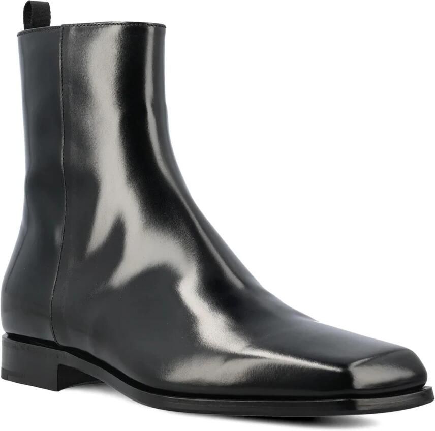 Prada Italiaanse Leren Enkellaarzen voor Mannen