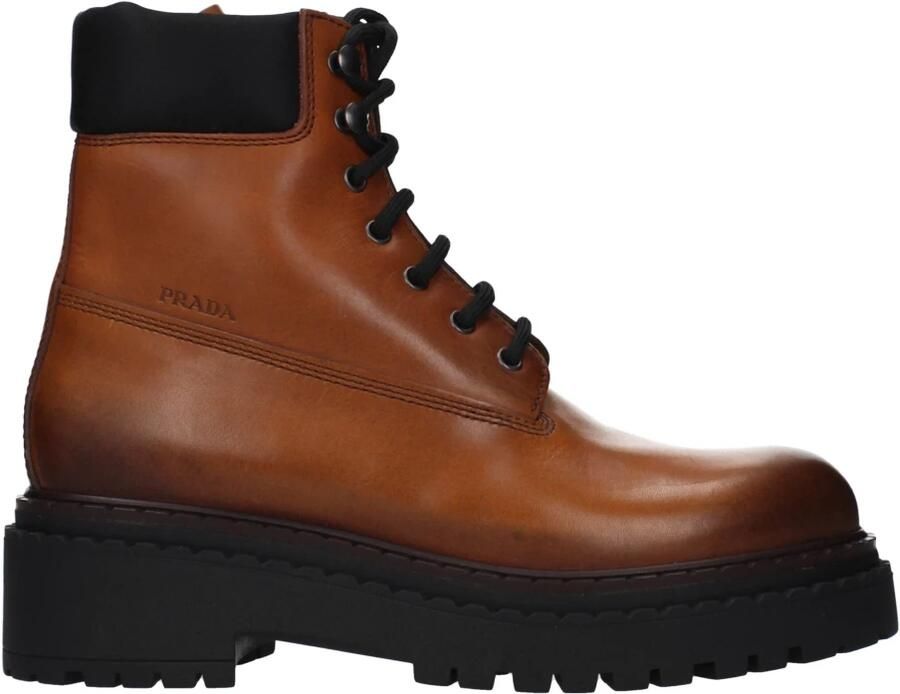 Prada Lace-up Enkellaarsjes