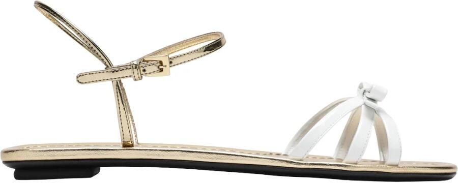 Prada Lage leren sandalen met strik
