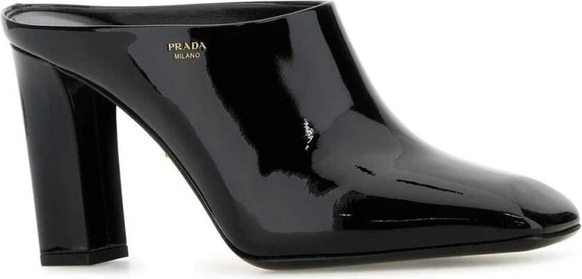 Prada Leren Muiltjes met Vierkante Neus - Foto 3