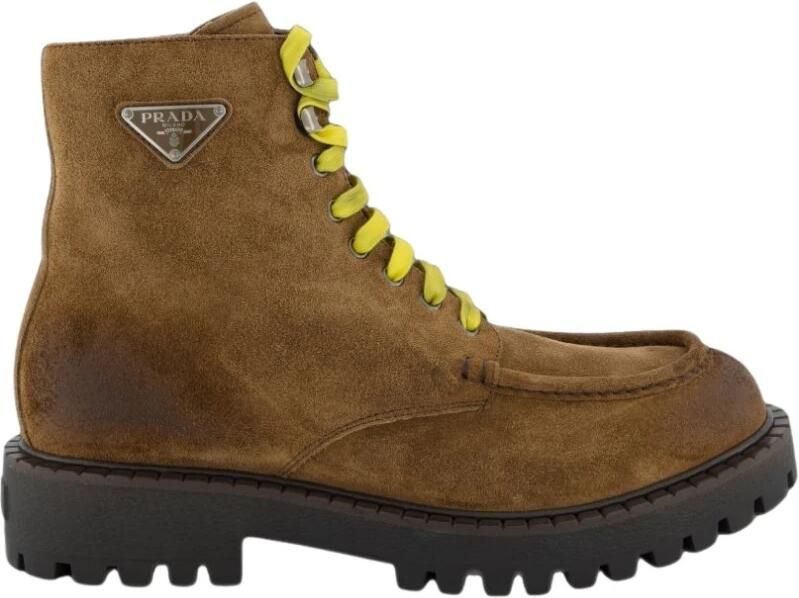 Prada Lederen Veterschoenen