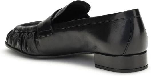 Prada Leren Loafers met Blokhak - Foto 3