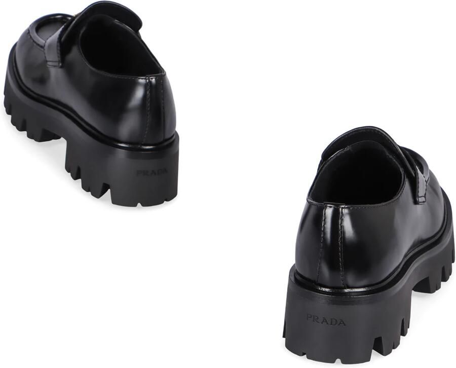 Prada Leren loafers met geborsteld effect