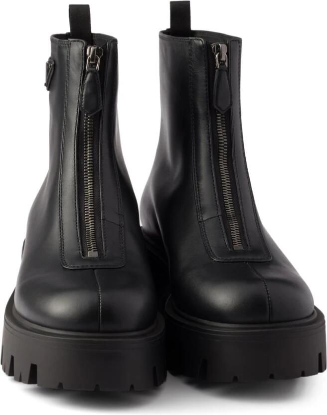 Prada Leren Rits Enkellaarsjes - Foto 2