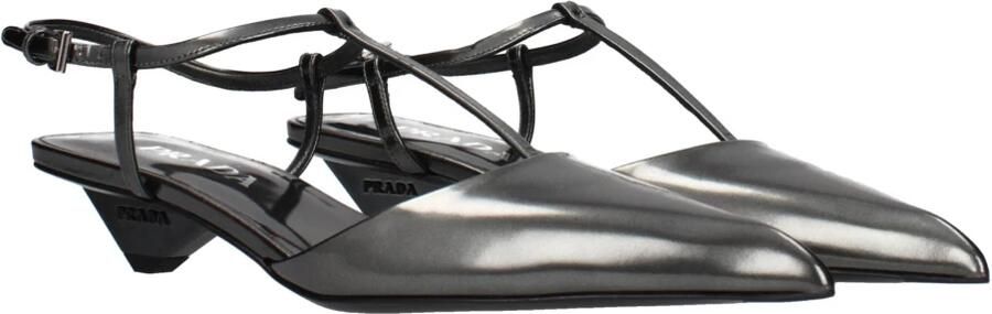 Prada Leren Platte Sandalen - Foto 4