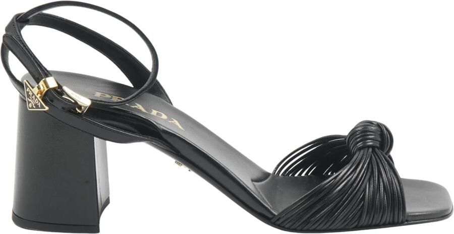Prada Leren Sandalen met Hak