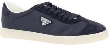 Prada Leren sneakers met suède details