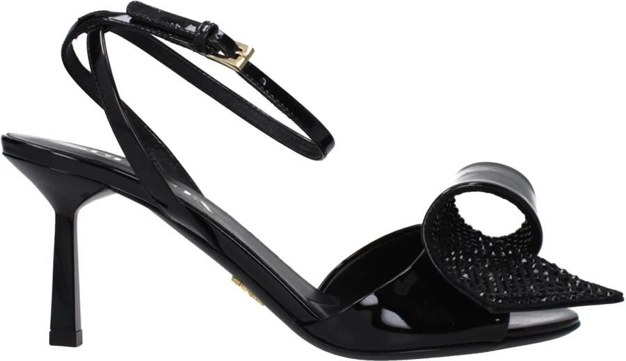 Prada Lakleren pumps met elastische band - Foto 3