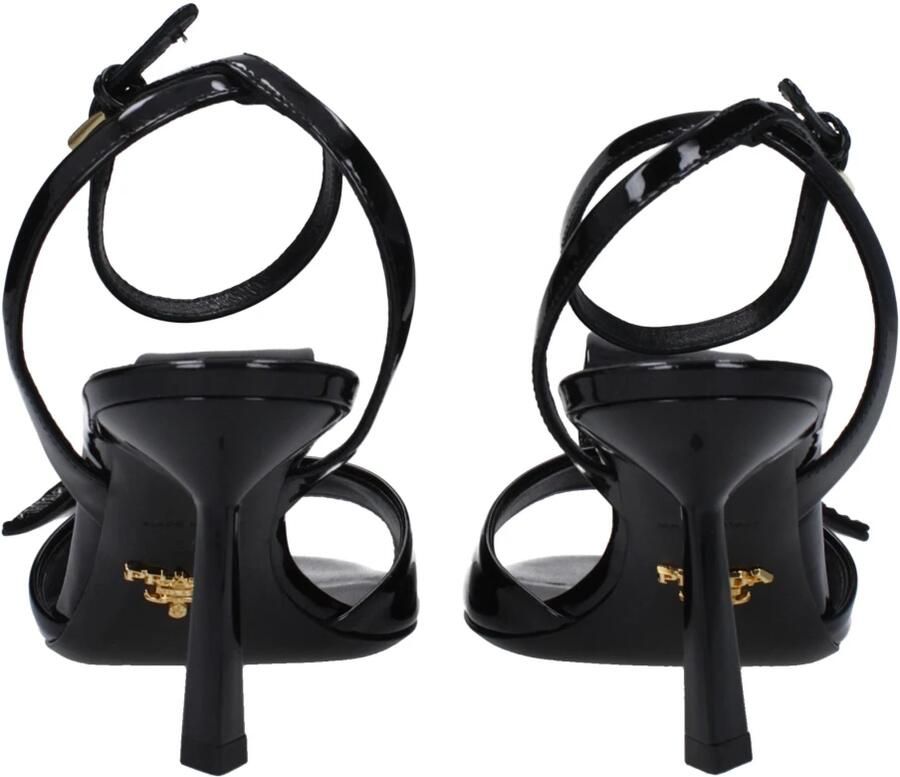 Prada Lakleren pumps met elastische band - Foto 2