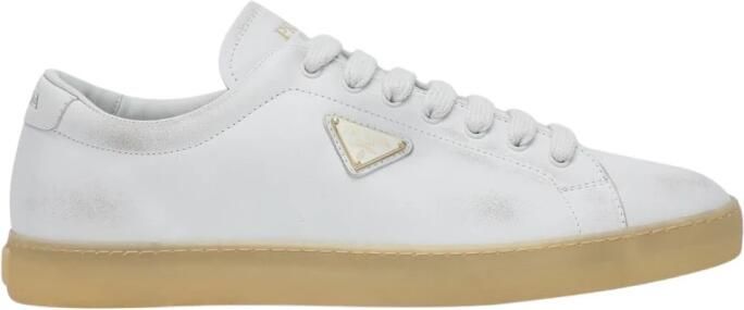 Prada Leren Vetersneaker