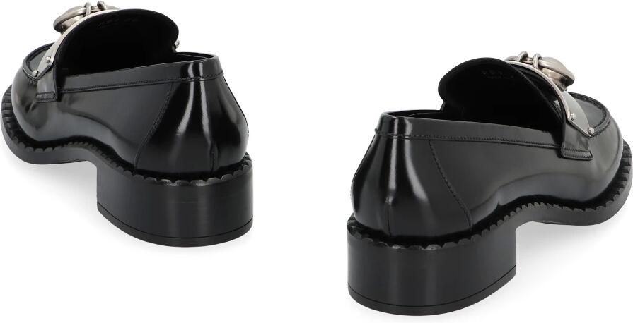 Prada Gepolijste leren loafers met metalen details - Foto 2