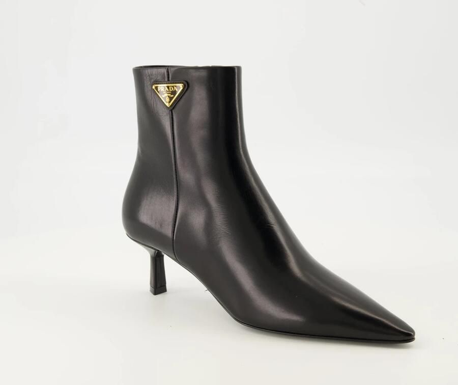 Prada Enkellaarsjes van geborsteld leer - Foto 6