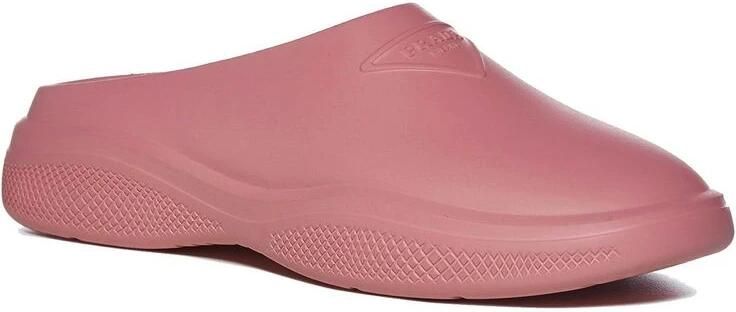 Prada Rubberen muilezels met logodetail Pink Dames - Foto 4