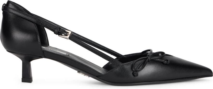 Prada Open pumps van leer met open zijkant