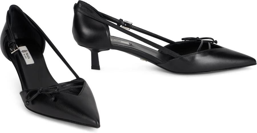 Prada Open pumps van leer met open zijkant - Foto 2