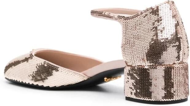 Prada Pailletten Geborduurde Hak Schoenen - Foto 4