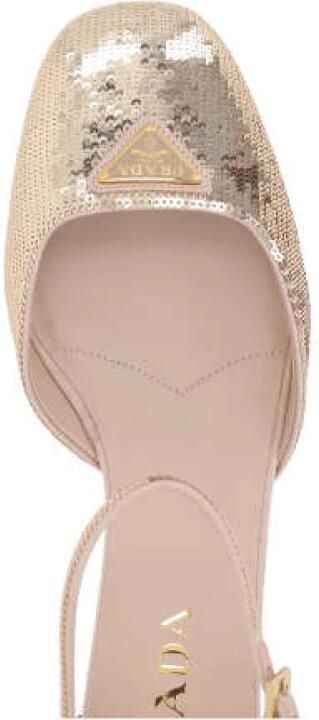 Prada Pailletten Geborduurde Hak Schoenen - Foto 3