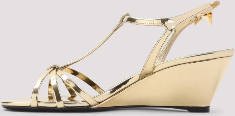 Prada Wedge Sandalen van Gelamineerd Leer - Foto 8