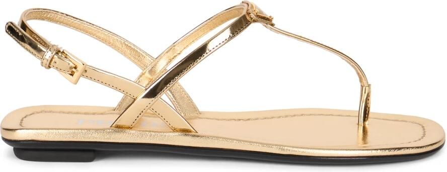 Prada Platte leren sandalen