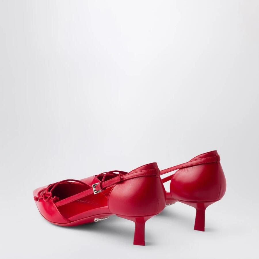 Prada Pumps met puntige neus en strikdetail - Foto 3
