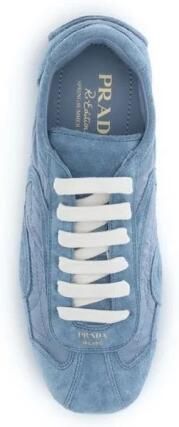 Prada Re-Nylon en suède sneakers met veters - Foto 2