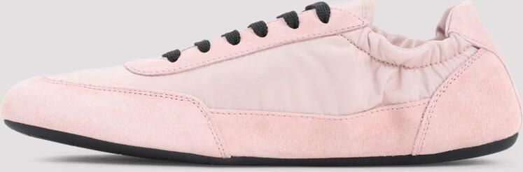 Prada Roze Leren Collapse Sneakers
