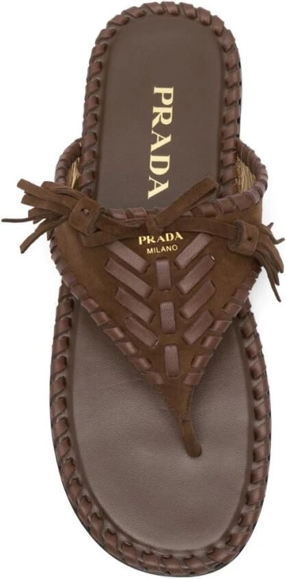 Prada Sandalen met T-band en Kwastjes - Foto 4