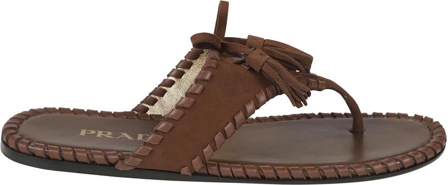 Prada Sandalen met T-band en Kwastjes