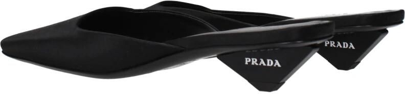 Prada Satijnen Platte Sandalen