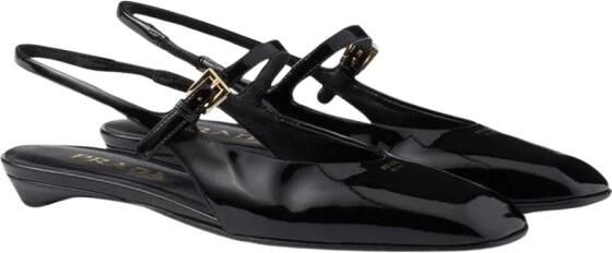 Prada Slingback Pumps van Gelakt Leer