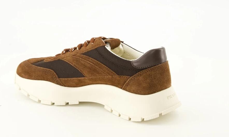 Prada Sneakers van mesh en suède - Foto 5