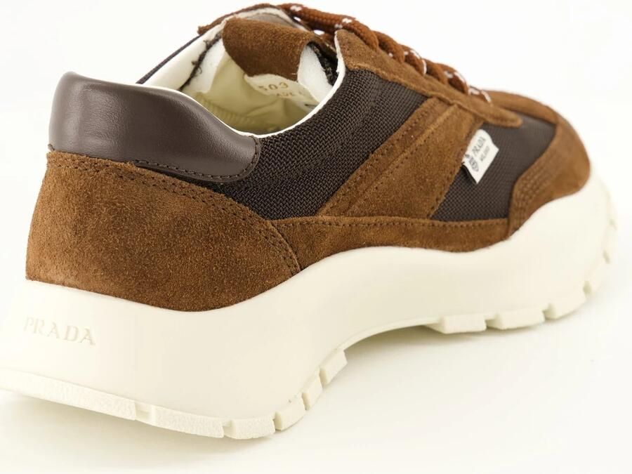 Prada Sneakers van mesh en suède - Foto 4