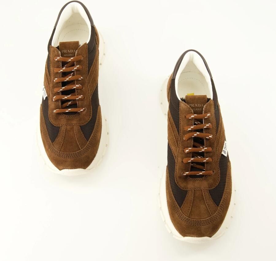 Prada Sneakers van mesh en suède - Foto 2
