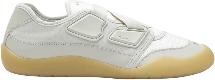 Prada Speedrock Leren en Mesh Sneakers