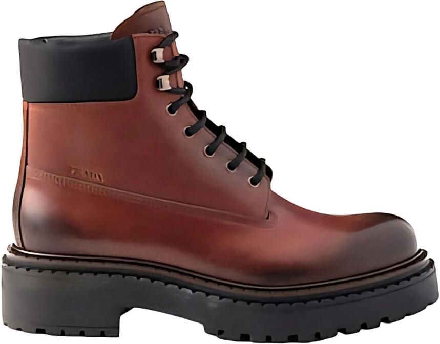Prada Stivale Lace-up Boot