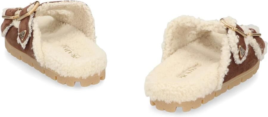 Prada Suède en shearling slippers - Foto 2