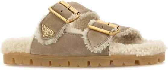 Prada Suède en Shearling Slippers - Foto 2