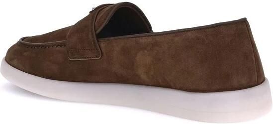 Prada Suede Loafers Almond Toe Design - Foto 2
