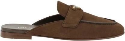 Prada Suede Shearling Muilezels Loafers