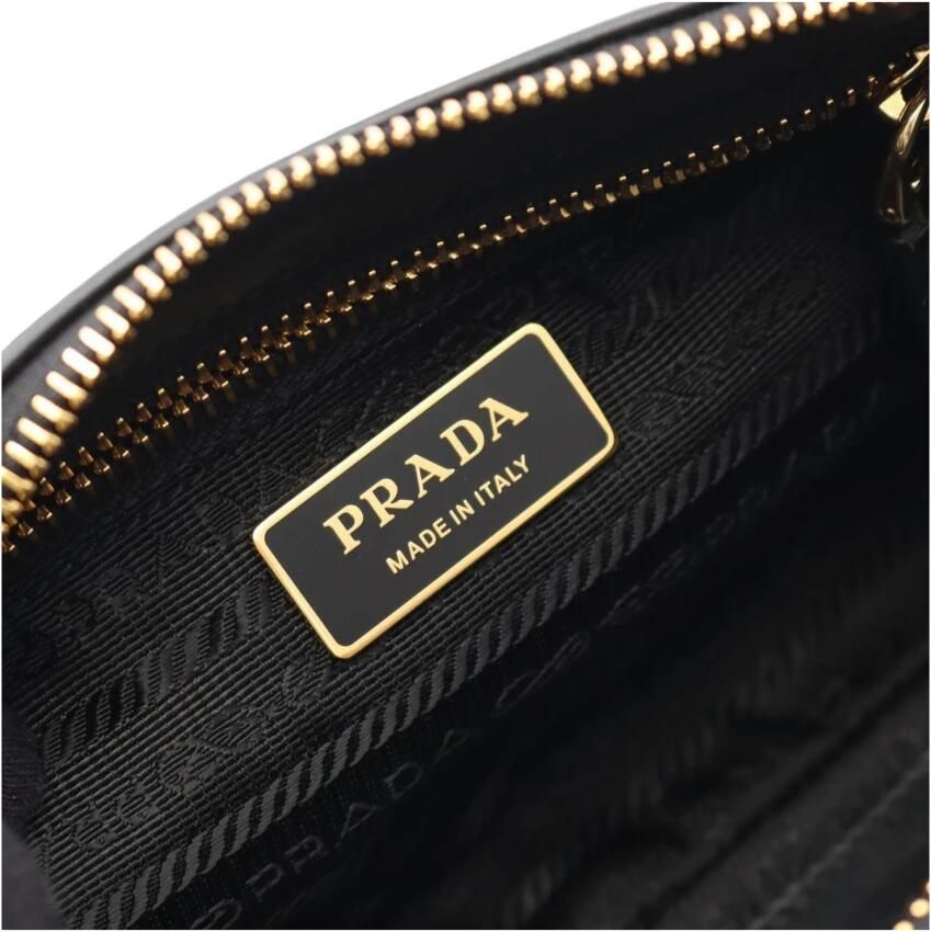 Prada Vintage Pre-owned Vintage Nylon Schoudertas met Slotdetail - Foto 2