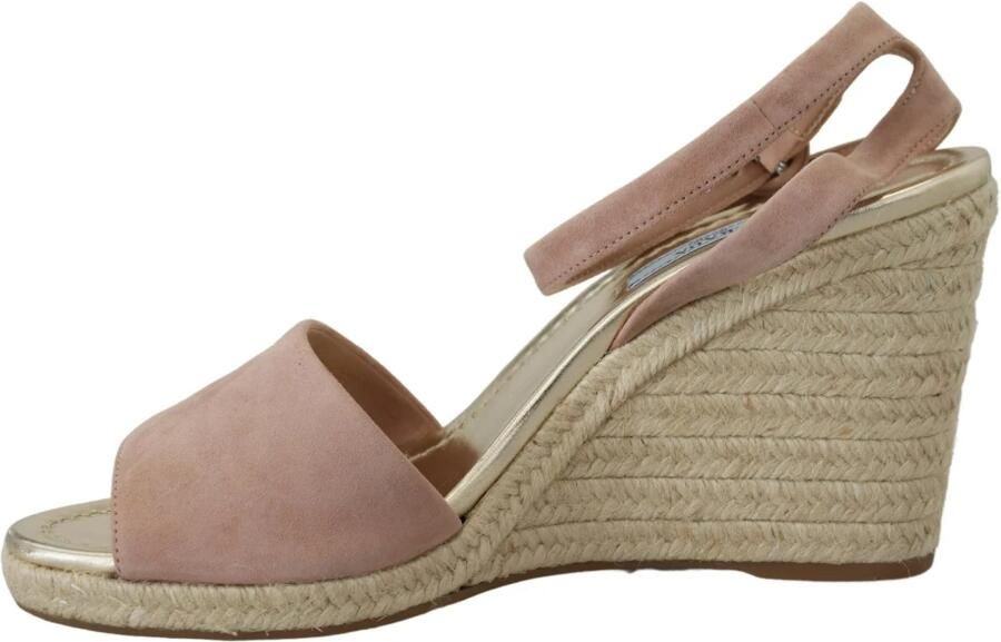 Prada Elegante Suède Sleehak Sandalen met Enkelband Pink - Foto 2