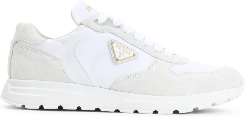 Prada Witte Sneakers Elegante Stijl Comfort