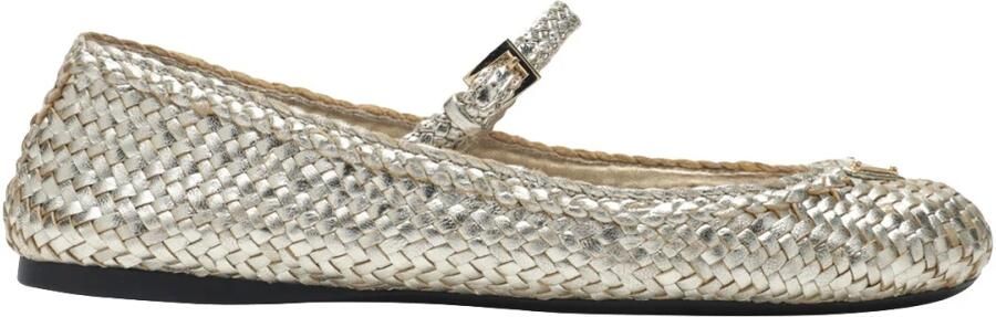Prada Woven Leather Ballerinas