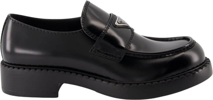 Prada Brushed Leather Loafers